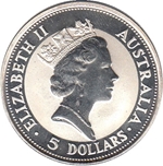Foto de 1991 AUSTRALIA 5$ P KOOKABURRA