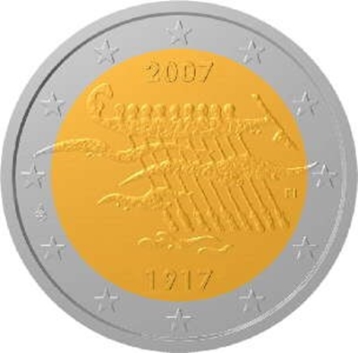 Foto de 2007 FINLANDIA 2 EUROS INDEPENDENCIA