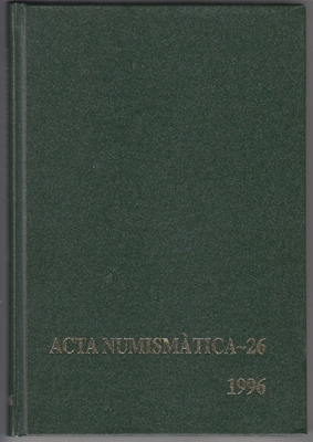 Foto de ACTA NUMISMATICA Nº 26, AÑO 1996