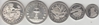 Foto de 1973 BARBADOS LOTE 5 piezas:10, 5, 2, 1 Dólar y 25 cents