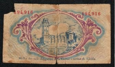 Foto de 1937 AJ.LLEIDA 1PTA T.1536. Ord.Cat.21