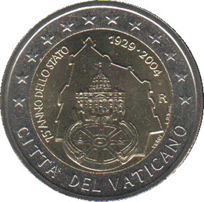 Foto de 2004 VATICANO 2 EUROS 75 ANI.CIUDAD VATICANO