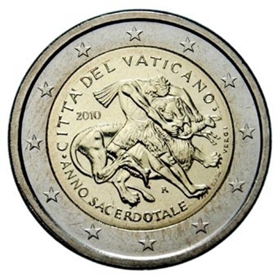 Foto de 2010 VATICANO 2 EUROS AÑO SACERDOTAL