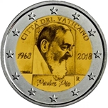 Foto de 2018 VATICANO 2 EUROS PADRE PIO