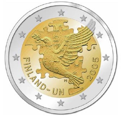 Foto de 2005 FINLANDIA 2 EUROS 50 Aniv. ADHESION ONU