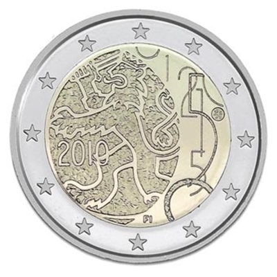 Foto de 2010 FINLANDIA 2 EUROS 150 Aniv. MONEDAS