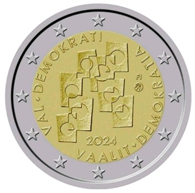 Foto de 2024 FINLANDIA 2 EUROS DEMOCRACIA