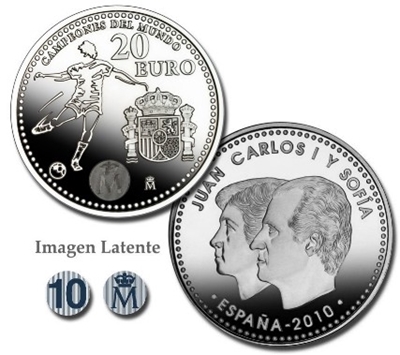 Foto de 2010 ESPAÑA 20 EUROS CAMPEONES FUTBOL