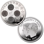 Foto de 2012 ESPAÑA 30 EUROS X Aniv.CIRCULACION EURO