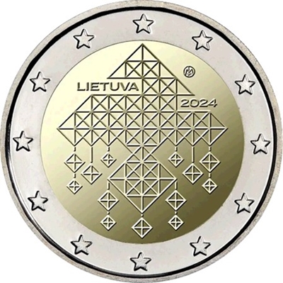 Foto de 2024 LITUANIA 2 EUROS JARDINES DE PAJA