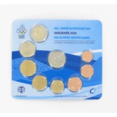 Foto de 2010 ESLOVAQUIA SET EUROS 8p+MEDALLA JJOO VANCOUVER