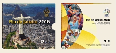 Foto de 2016 ESLOVAQUIA SET EUROS 8p + MEDALLA JJOO RIO