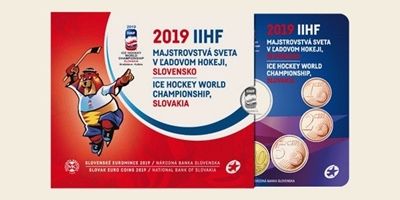 Foto de 2019 ESLOVAQUIA SET EUROS 8 + MEDALLA