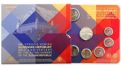 Foto de 2023 ESLOVAQUIA SET EUROS 8p + MEDALLA