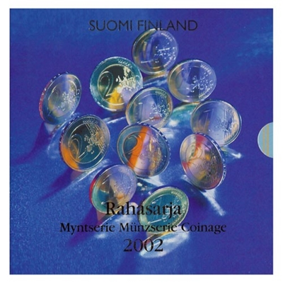 Foto de 2002 FINLANDIA SET EUROS 8p+MEDALLA