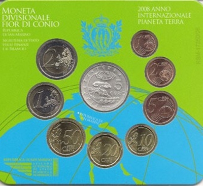 Foto de 2008 SAN MARINO 8p+5 EUROS SET