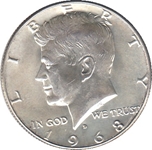 Foto de 1968-D USA 1/2 DOLAR KENNEDY