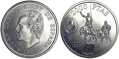 Foto de 1997 ESPAÑA 2000Pts SC CERVANTES/QUIJOTE