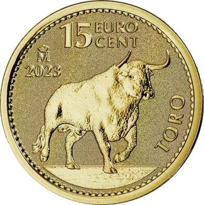 Foto de 2023 1/10 ONZA ORO TORO 15 CENTIMOS