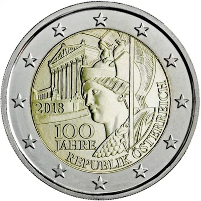 Foto de 2018 AUSTRIA 2 EUROS REPUBLICA