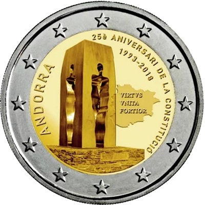 Foto de 2018 ANDORRA 2 EUROS CONSTITUCIÓN