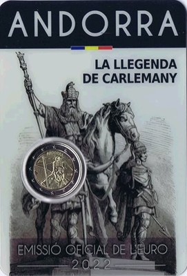 Foto de 2022 ANDORRA 2 EUROS LLEGENDA DE CARLEMANY