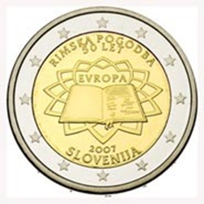 Foto de 2007 ESLOVENIA 2 EUROS TRATADO ROMA
