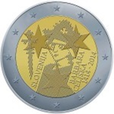 Foto de 2014 ESLOVENIA 2 EUROS BARBARA CELJE