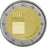 Foto de 2019 ESLOVENIA 2 EUROS UNIVERSIDAD LJUBLJANA
