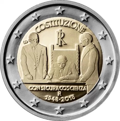 Foto de 2018 ITALIA 2 EUROS CONSTITUCION