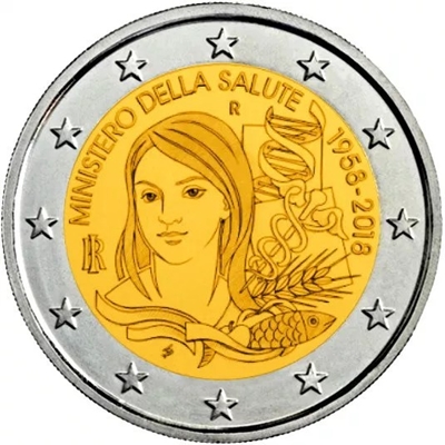 Foto de 2018 ITALIA 2 EUROS MINISTERIO SALUD