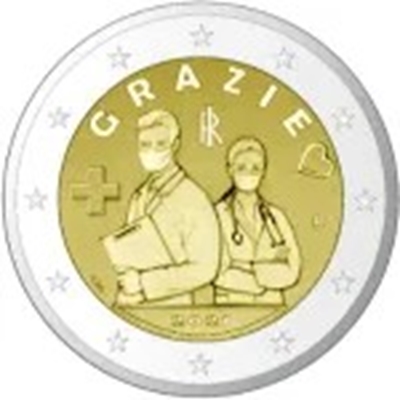 Foto de 2021 ITALIA 2 EUROS GRACIAS SANITARIOS