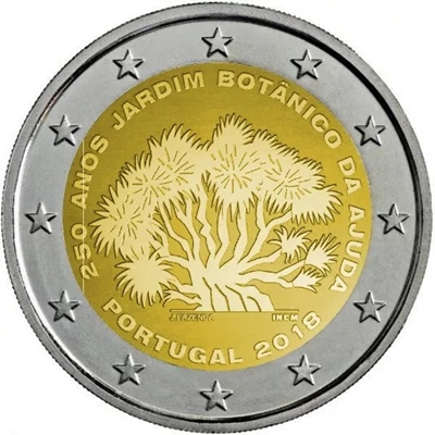 Foto de 2018 PORTUGAL 2 EUROS JARDIN BOTANICO