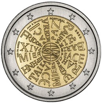 Foto de 2023 PORTUGAL 2 EUROS PAZ ENTRE NACIONES
