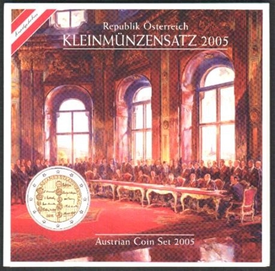 Foto de 2005 AUSTRIA SET EUROS 8p.