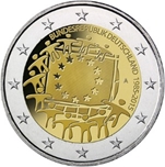 Foto de 2015 ALEMANIA 2 EUROS BANDERA EUROPEA
