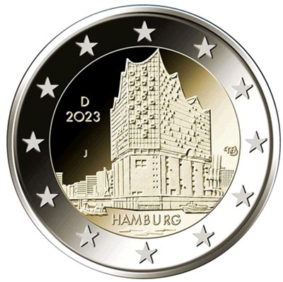 Foto de 2023 ALEMANIA 2 EUROS HAMBURGO - FILARMONICA ELBA