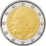 Foto de 2021 ESLOVAQUIA 2 EUROS ALEXANDER DUBCEK