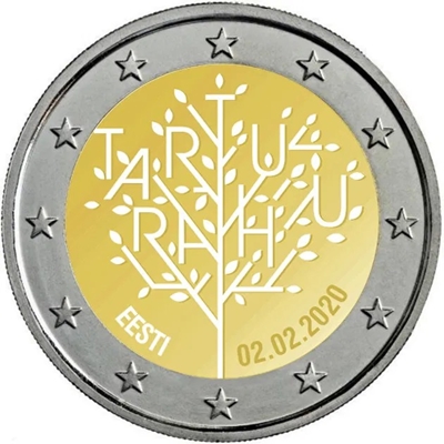 Foto de 2020 ESTONIA 2 EUROS TRATADO PAZ TARTU