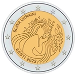 Foto de 2022 ESTONIA 2 EUROS APOYO UCRANIA