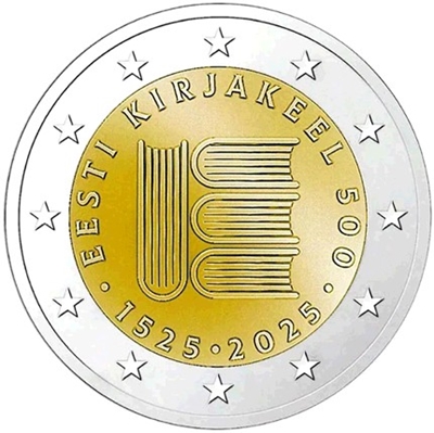 Foto de 2025 ESTONIA 2 EUROS TEXTO EN ESTONIO