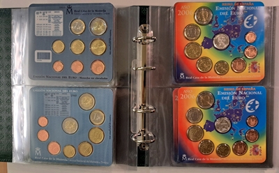 Foto de LOTE 17 CARTERAS FNMT EN EUROS DEL JUAN CARLOS I