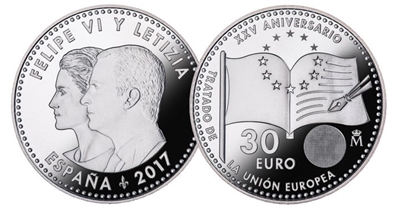 Foto de 2017 ESPAÑA 30 EUROS TRATADO UNION EUROPEA