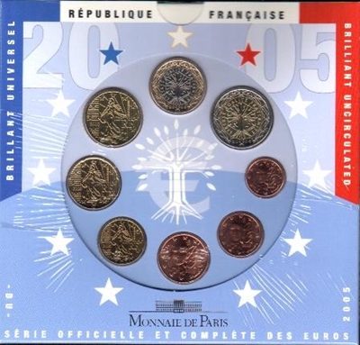 Foto de 2005 FRANCIA SET EUROS 8p FDC