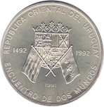 Foto de 1991 URUGUAY 50000 NUEVOS PESOS IBEROAMERICANA