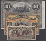 Foto de Bco ESPAÑOL DE CUBA LOTE 3 BILLETES. Ord.Cat.96