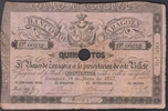 Foto de 1857 BANCO DE ZARAGOZA 500 REALES DE VELLON. Ord.Cat.9