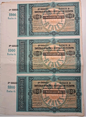 Foto de SOCIEDAD ESPAÑOLA DE CREDITO 100 REALES DE VELLON. Ord.Cat.12