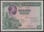 Foto de 1928/15/08 500 PTAS MADRID S/SERIE. Ord.Cat.18