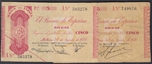 Foto de 1936/08/30 II REPUBLICA 5 PESETAS  BILBAO Lote 2 b. Ord.Cat.26